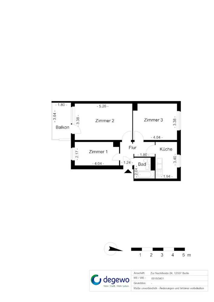 3 Zimmer Wohnung mit 59 m² in Berlin – Bild 10