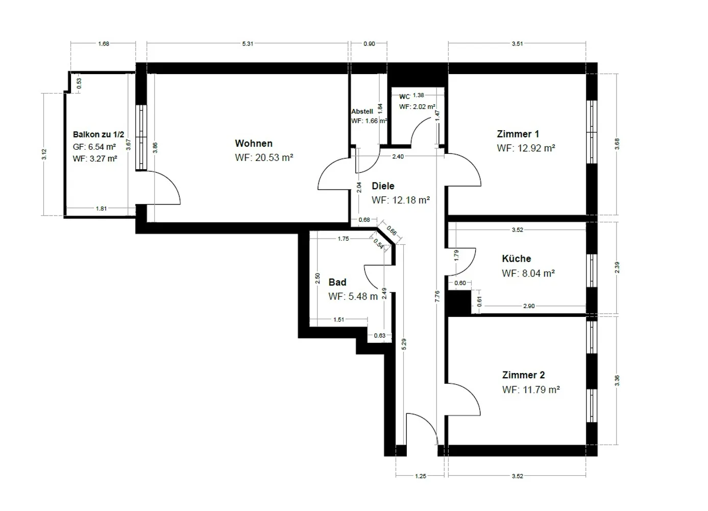 3 Zimmer Wohnung mit 78 m² in München – Bild 11