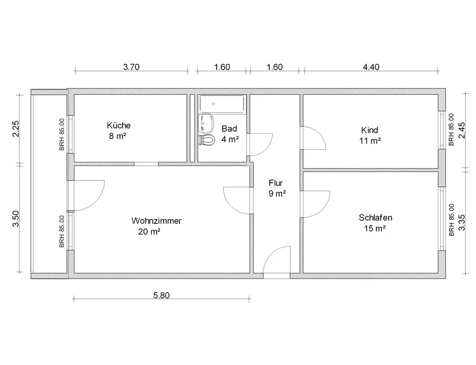 3 Zimmer Wohnung mit 71 m² in Zwickau – Bild 8