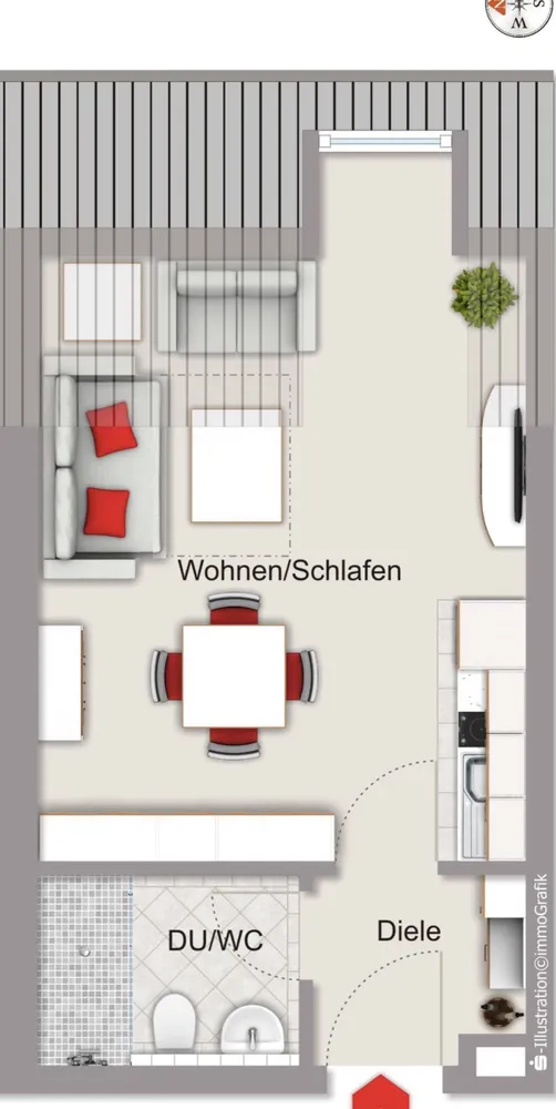 1 Zimmer Wohnung mit 26 m² in Ingolstadt – Bild 6