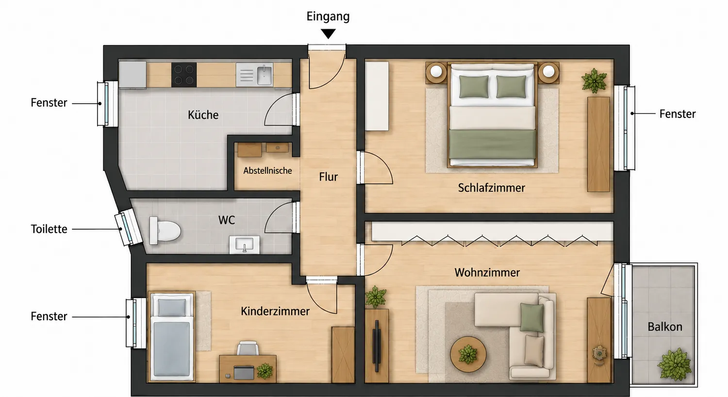 3 room apartment with 72 m² in Berlin – Photo 6