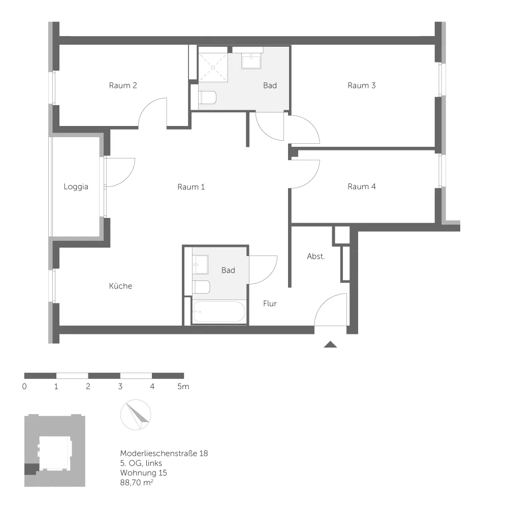 4 Zimmer Wohnung mit 89 m² in Berlin – Bild 9