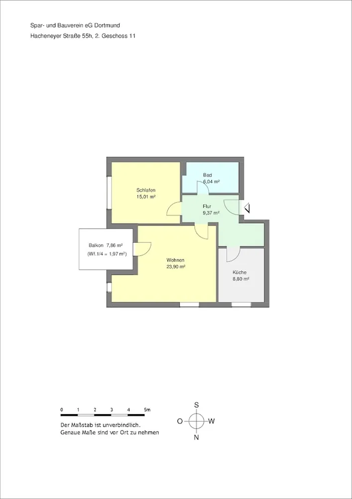 2 Zimmer Wohnung mit 63 m² in Dortmund – Bild 3