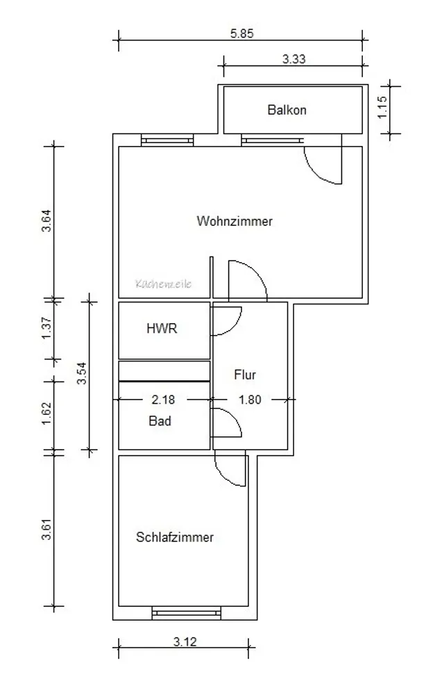 2 room apartment with 49 m² in Magdeburg – Photo 6