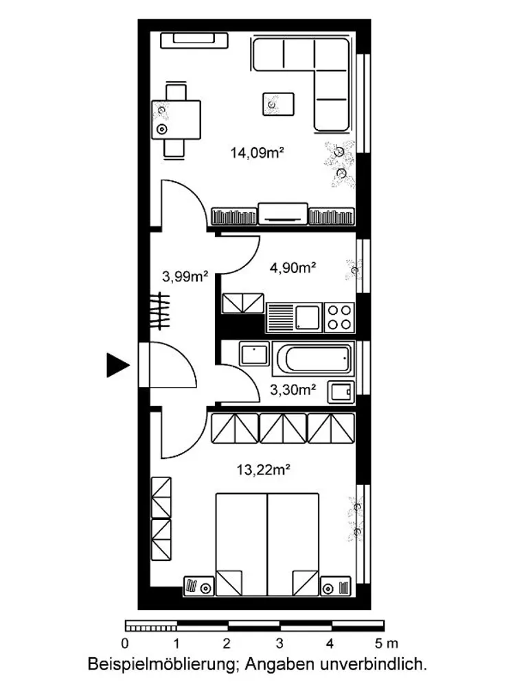 2 Zimmer Wohnung mit 40 m² in Frankfurt am Main – Bild 6