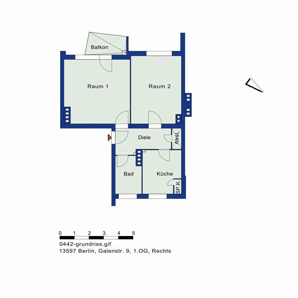 2 room apartment with 55 m² in Berlin – Photo 7