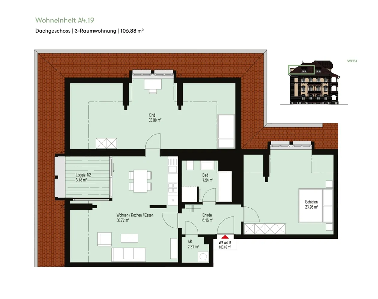 3 Zimmer Wohnung mit 107 m² in Leipzig – Bild 2