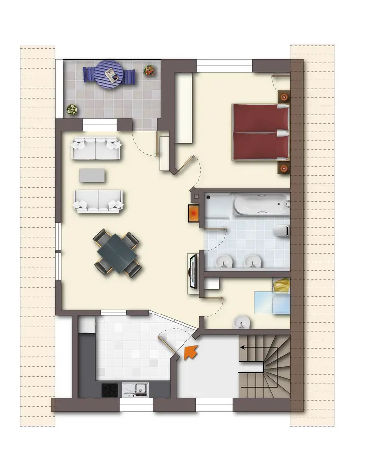 2 Zimmer Wohnung mit 64 m² in Papenburg – Bild 5