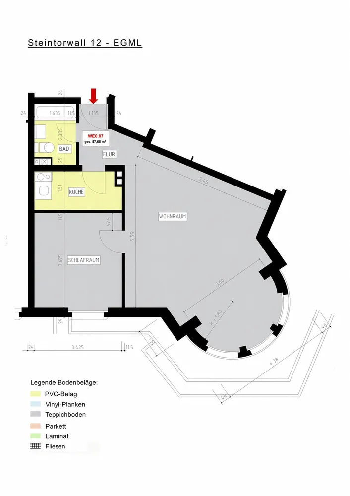 2 Zimmer Wohnung mit 58 m² in Braunschweig – Bild 5