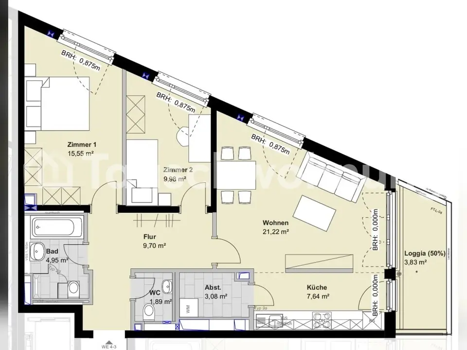 4 Zimmer Wohnung mit 98 m² in Hamburg – Bild 4