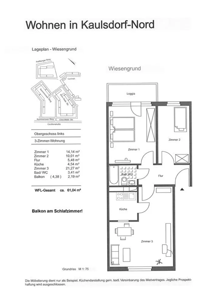 3 Zimmer Wohnung mit 61 m² in Berlin – Bild 10