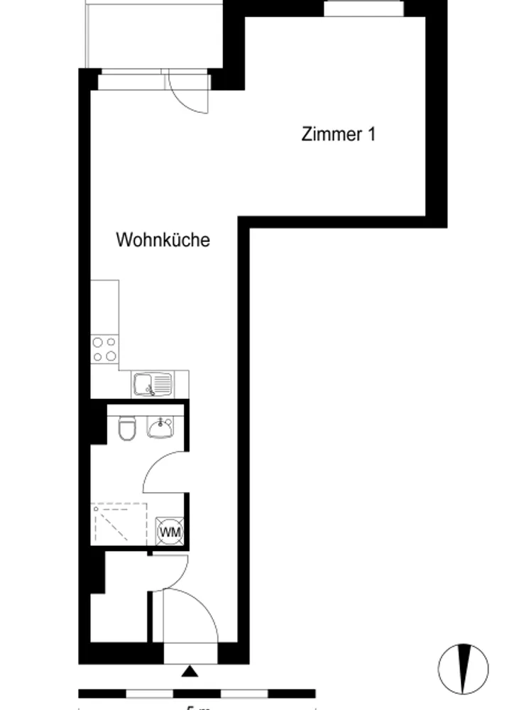 1 Zimmer Wohnung mit 53 m² in Berlin – Bild 2