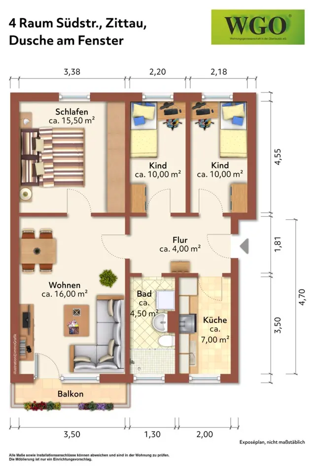 4 room apartment with 70 m² in Zittau – Photo 4