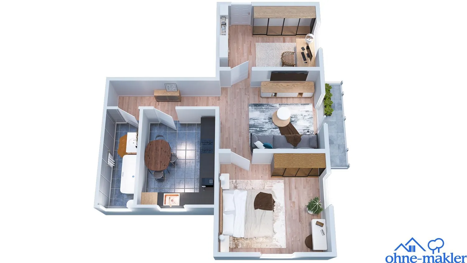 3 Zimmer Wohnung mit 65 m² in Bad Kreuznach – Bild 1