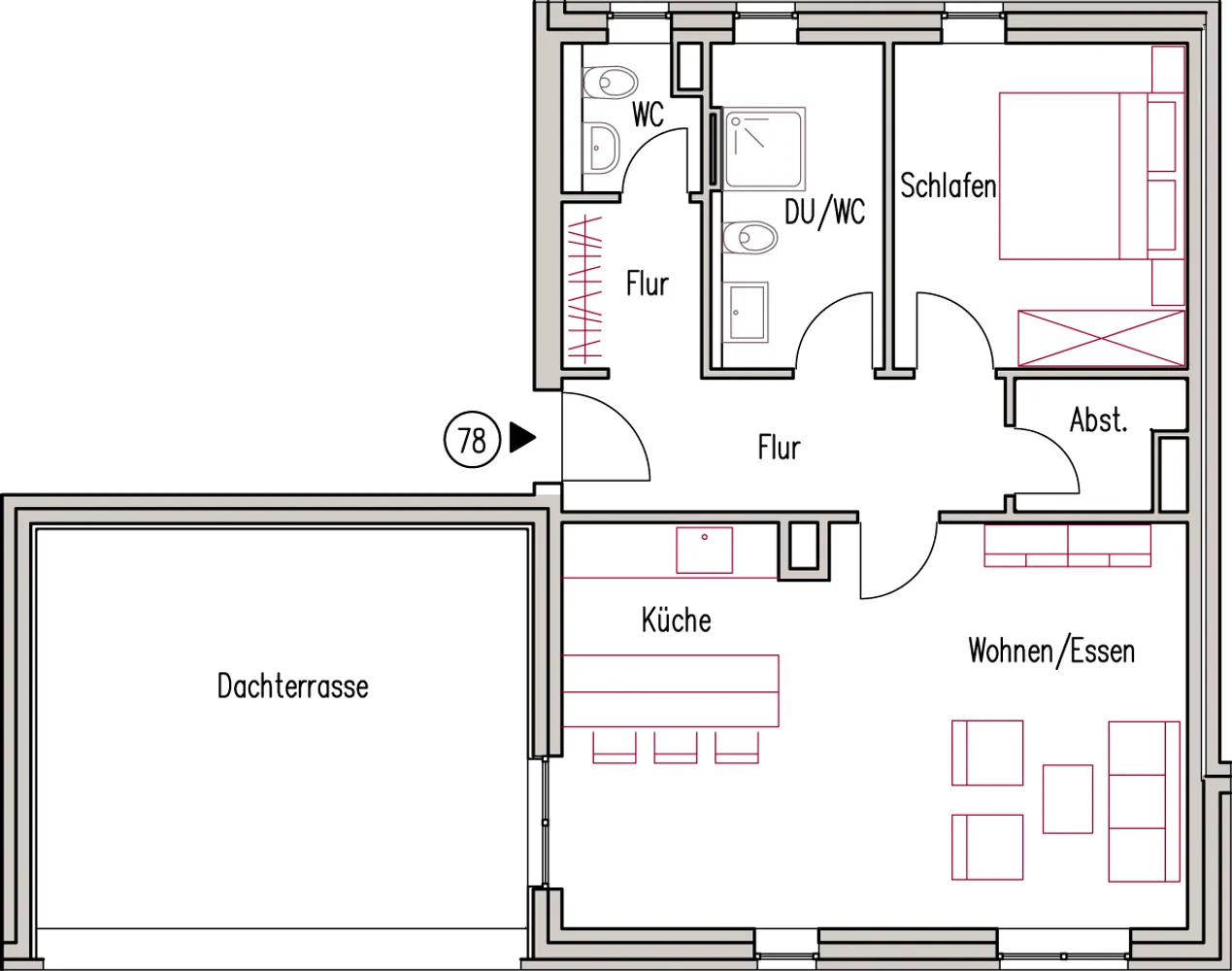 2 Zimmer Wohnung mit 73 m² in Kiel – Bild 6