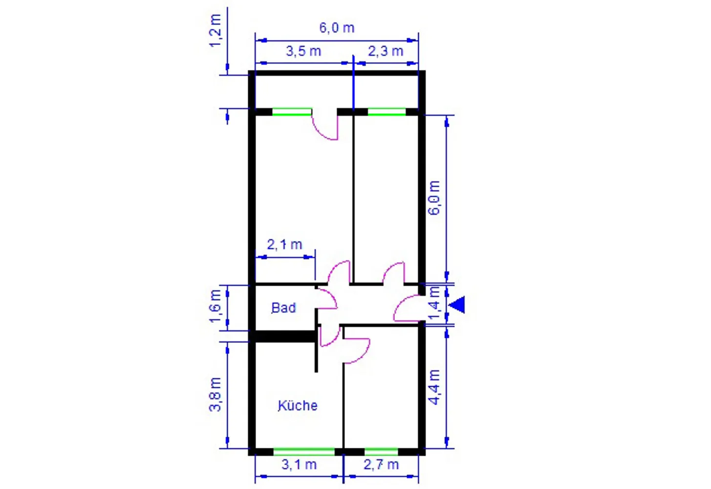 3 room apartment with 69 m² in Magdeburg – Photo 4
