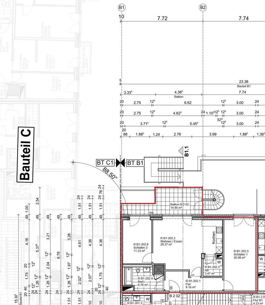 3 Zimmer Wohnung mit 88 m² in Düsseldorf – Bild 8
