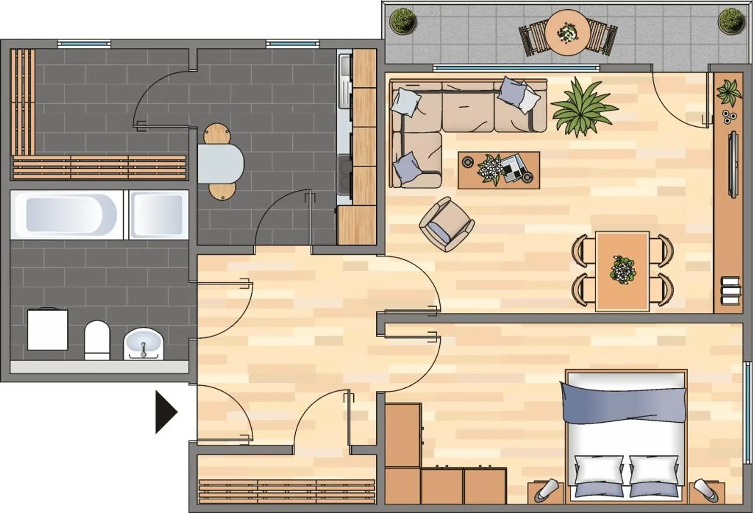 2 Zimmer Wohnung mit 61 m² in Velbert – Bild 5