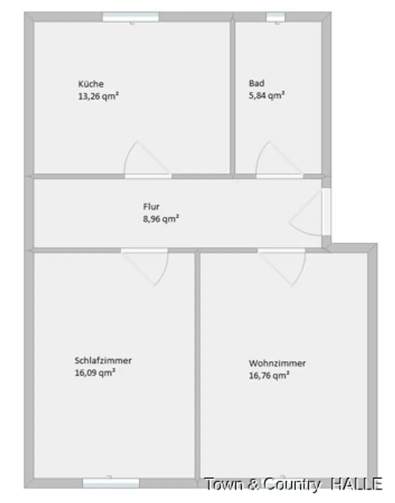 2 Zimmer Wohnung mit 61 m² in Halle (Saale) – Bild 4
