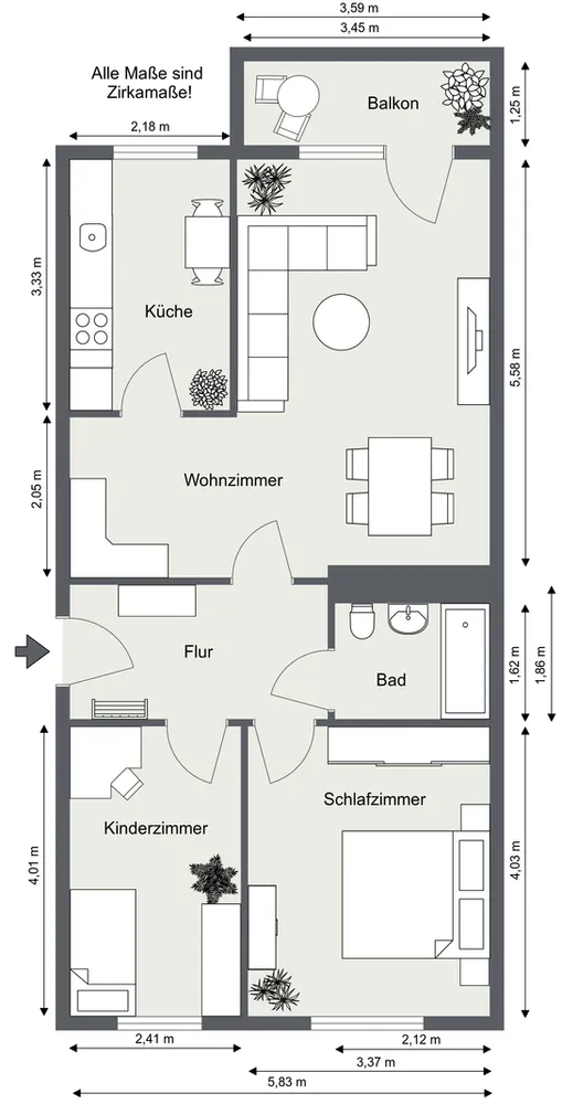 3 room apartment with 69 m² in Gera – Photo 5