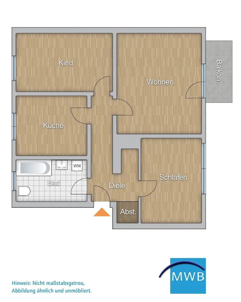3 Zimmer Wohnung mit 70 m² in Mülheim an der Ruhr – Bild 2