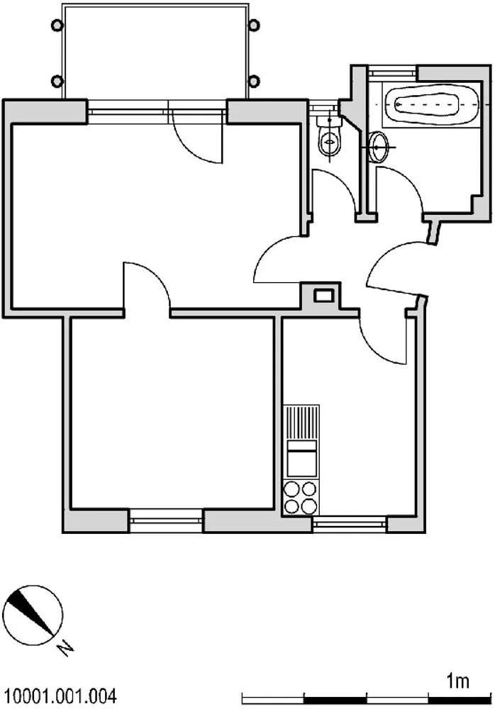 2 Zimmer Wohnung mit 41 m² in Stuttgart – Bild 2