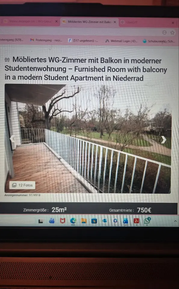 WG-Zimmer mit 30 m² in Frankfurt am Main – Bild 3