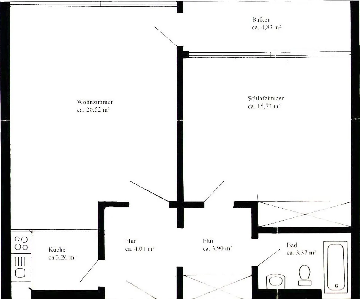 2 Zimmer Wohnung mit 54 m² in München – Bild 12