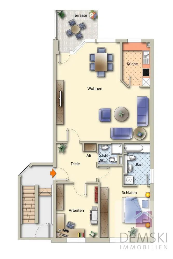 3 Zimmer Wohnung mit 88 m² in Erkrath – Bild 3