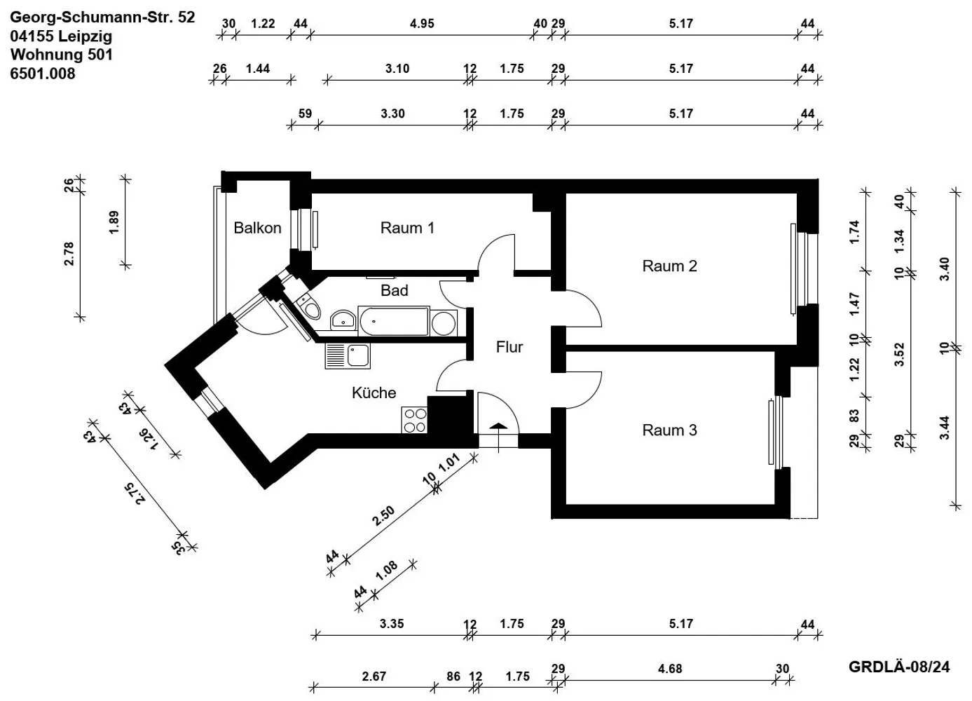 3 Zimmer Wohnung mit 68 m² in Leipzig – Bild 10