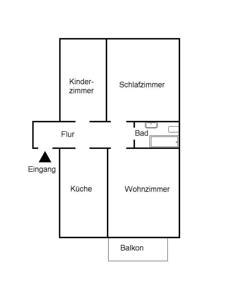 4 Zimmer Wohnung mit 68 m² in Bochum – Bild 2