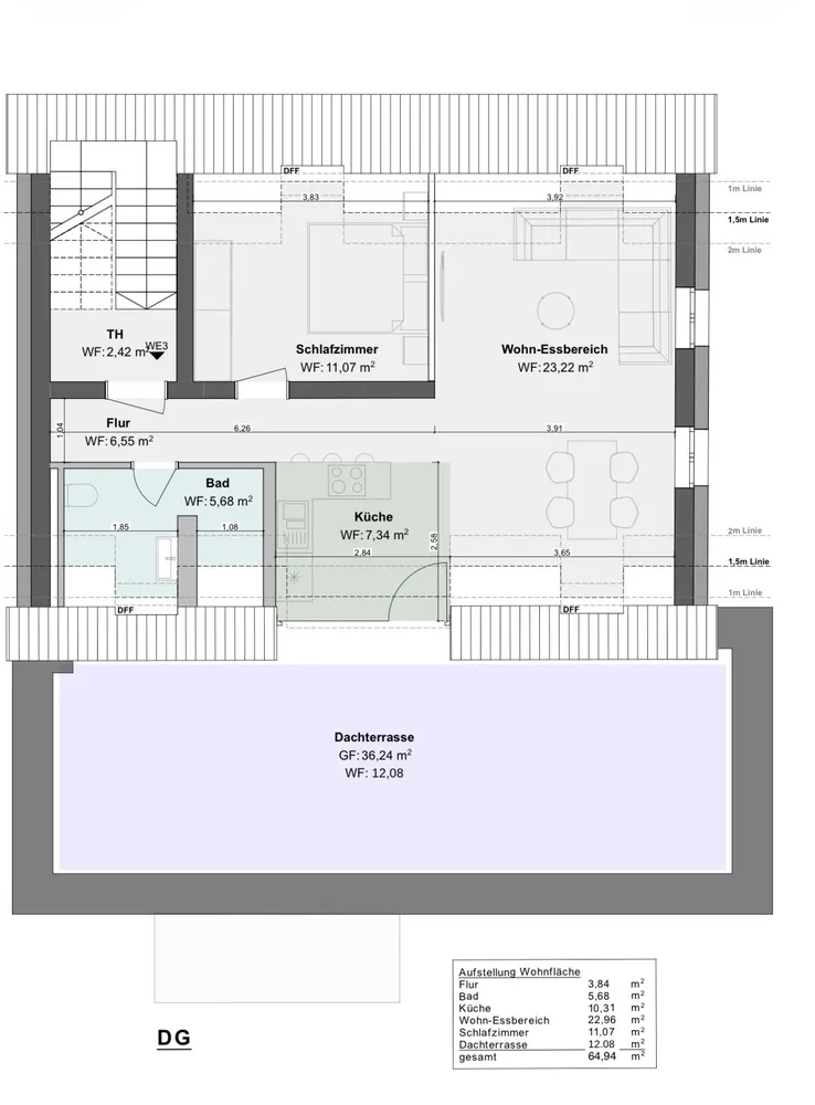 2 Zimmer Wohnung mit 65 m² in München – Bild 12