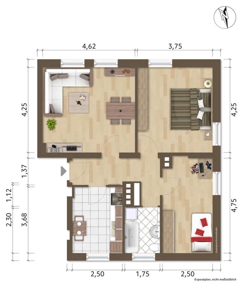 3 Zimmer Wohnung mit 66 m² in Hoyerswerda – Bild 3