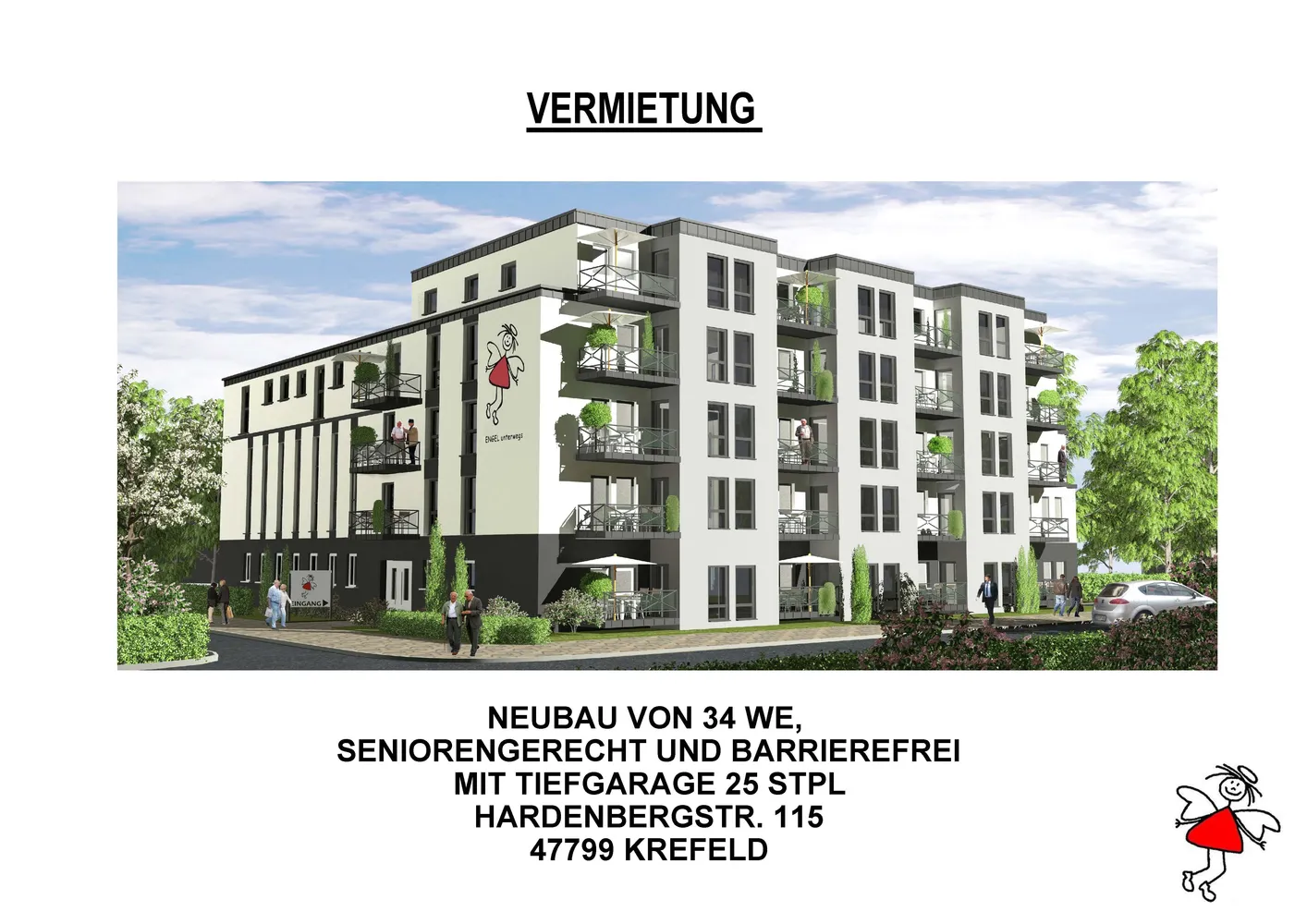 2 Zimmer Wohnung mit 50 m² in Krefeld – Bild 1