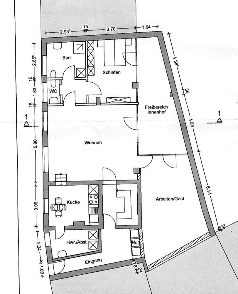 3 room apartment with 130 m² in Würzburg – Photo 12