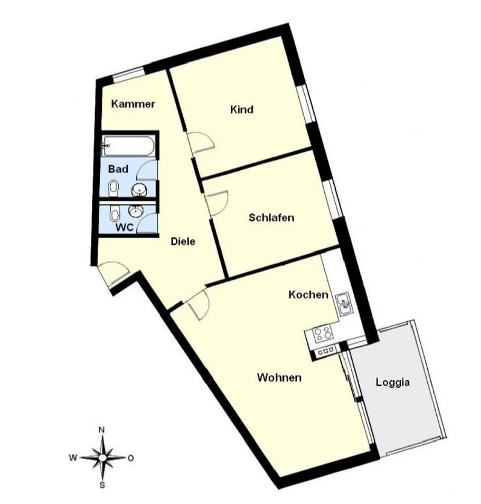 4 Zimmer Wohnung mit 90 m² in München – Bild 2