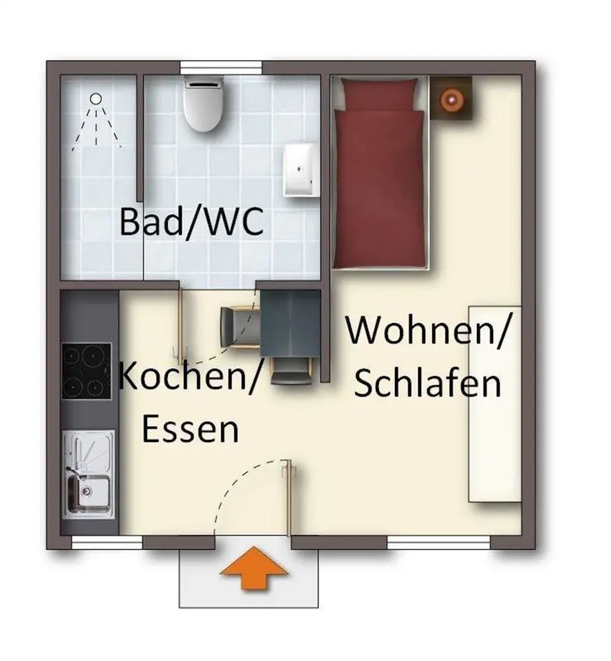 Studio mit 25 m² in Papenburg – Bild 5