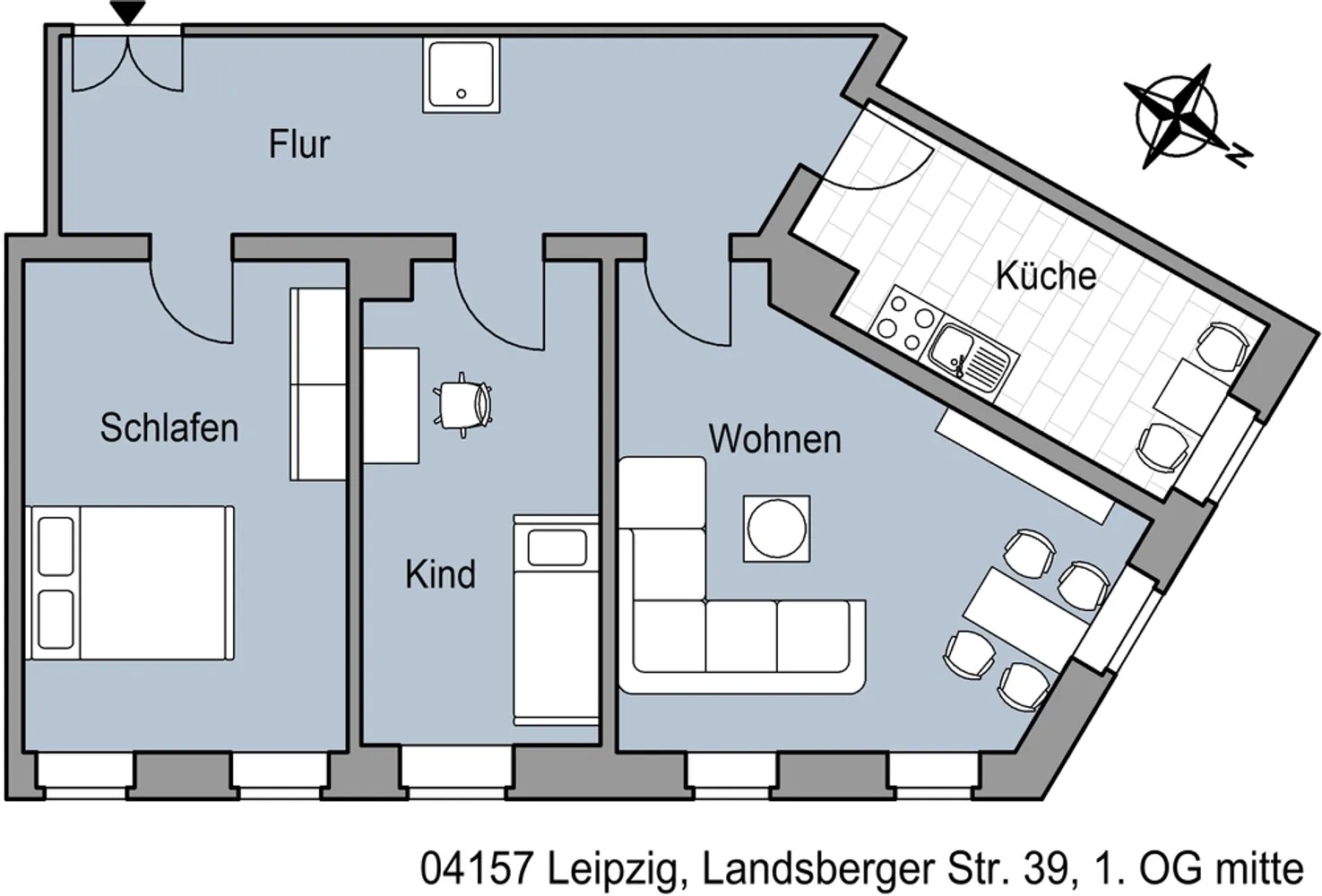 2 Zimmer Wohnung mit 74 m² in Leipzig – Bild 6