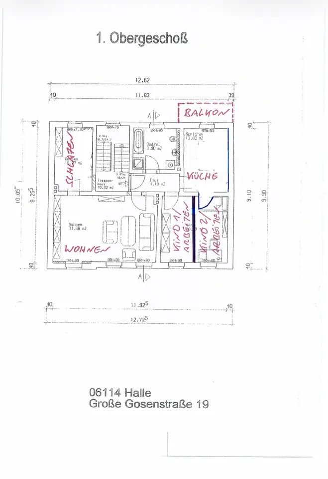 5 room apartment with 120 m² in Aschersleben – Photo 3