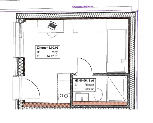 Studio mit 18 m² in Deggendorf – Bild 7