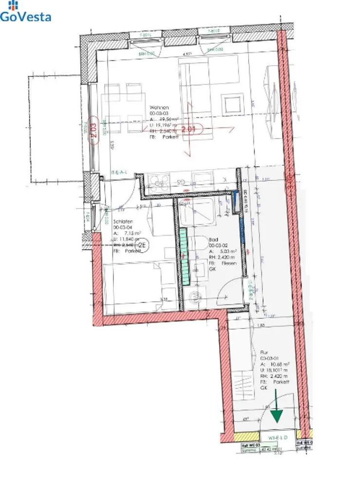 2 Zimmer Wohnung mit 47 m² in Leipzig – Bild 4