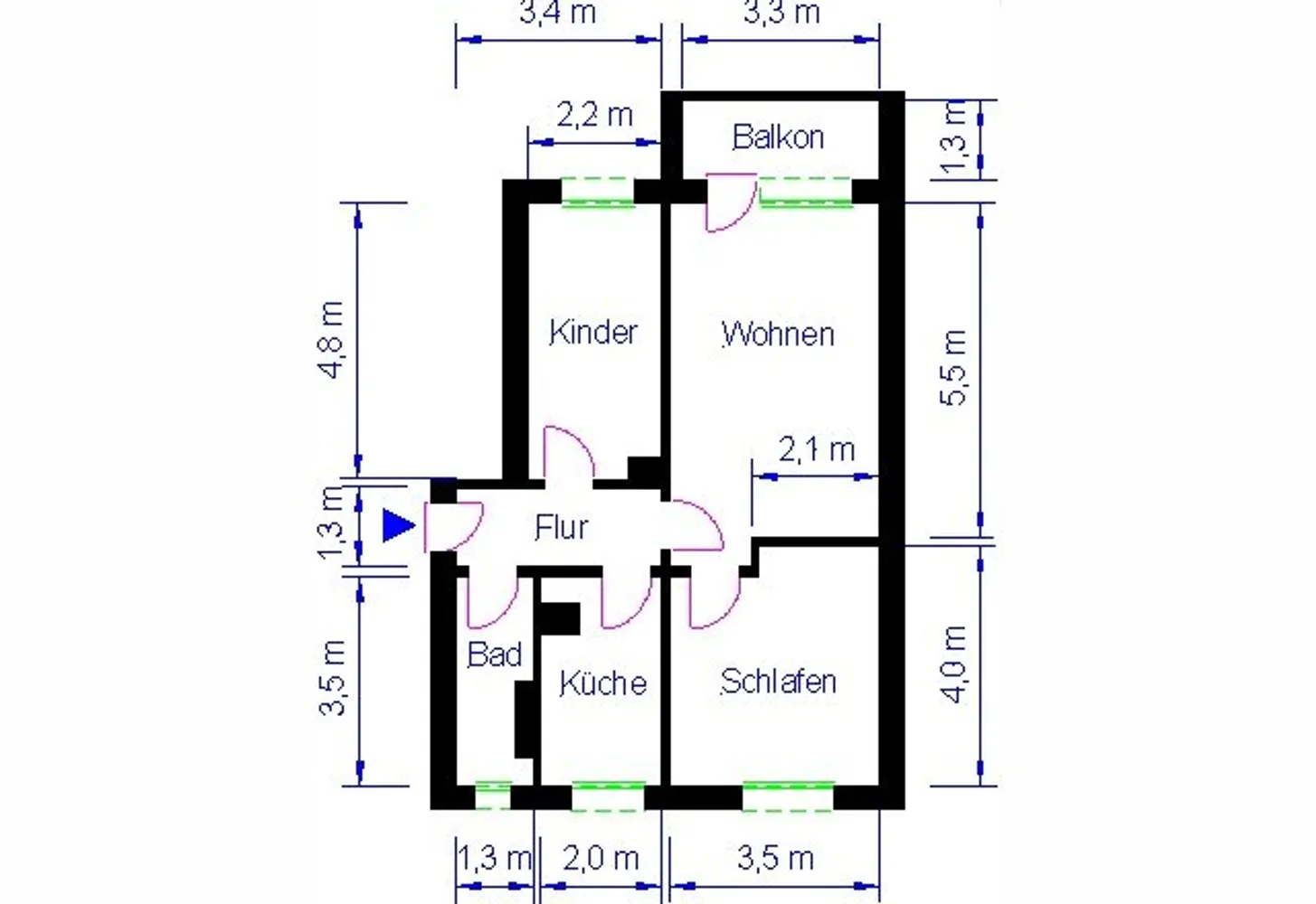 3 Zimmer Wohnung mit 59 m² in Magdeburg – Bild 6