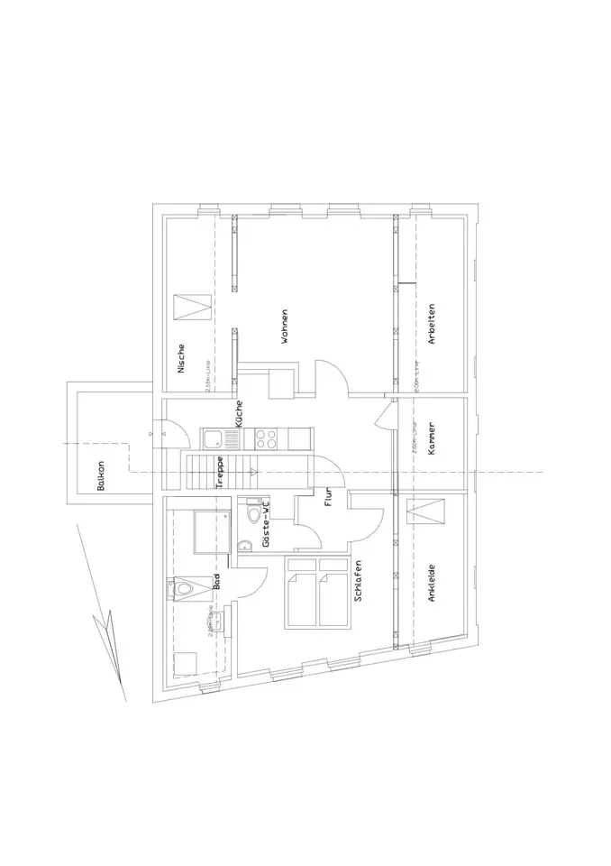 2 Zimmer Wohnung mit 74 m² in Werder (Havel) – Bild 3