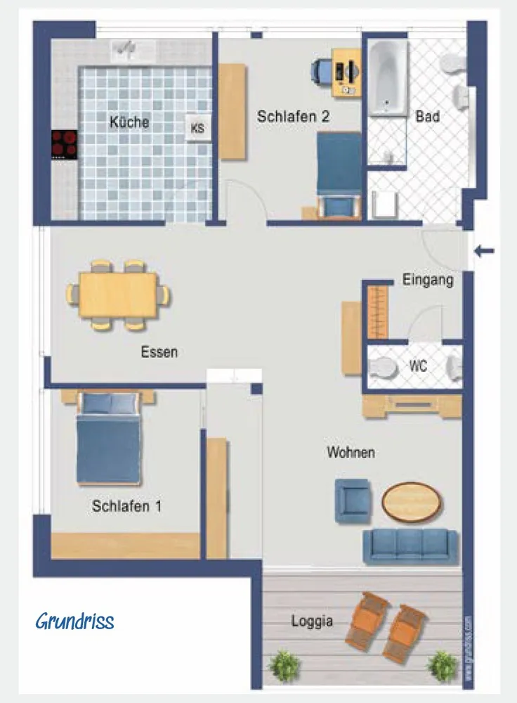 3 room apartment with 111 m² in Weil am Rhein – Photo 1