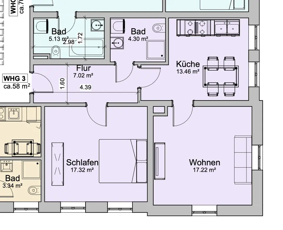 5 Zimmer Wohnung mit 62 m² in Weimar – Bild 3