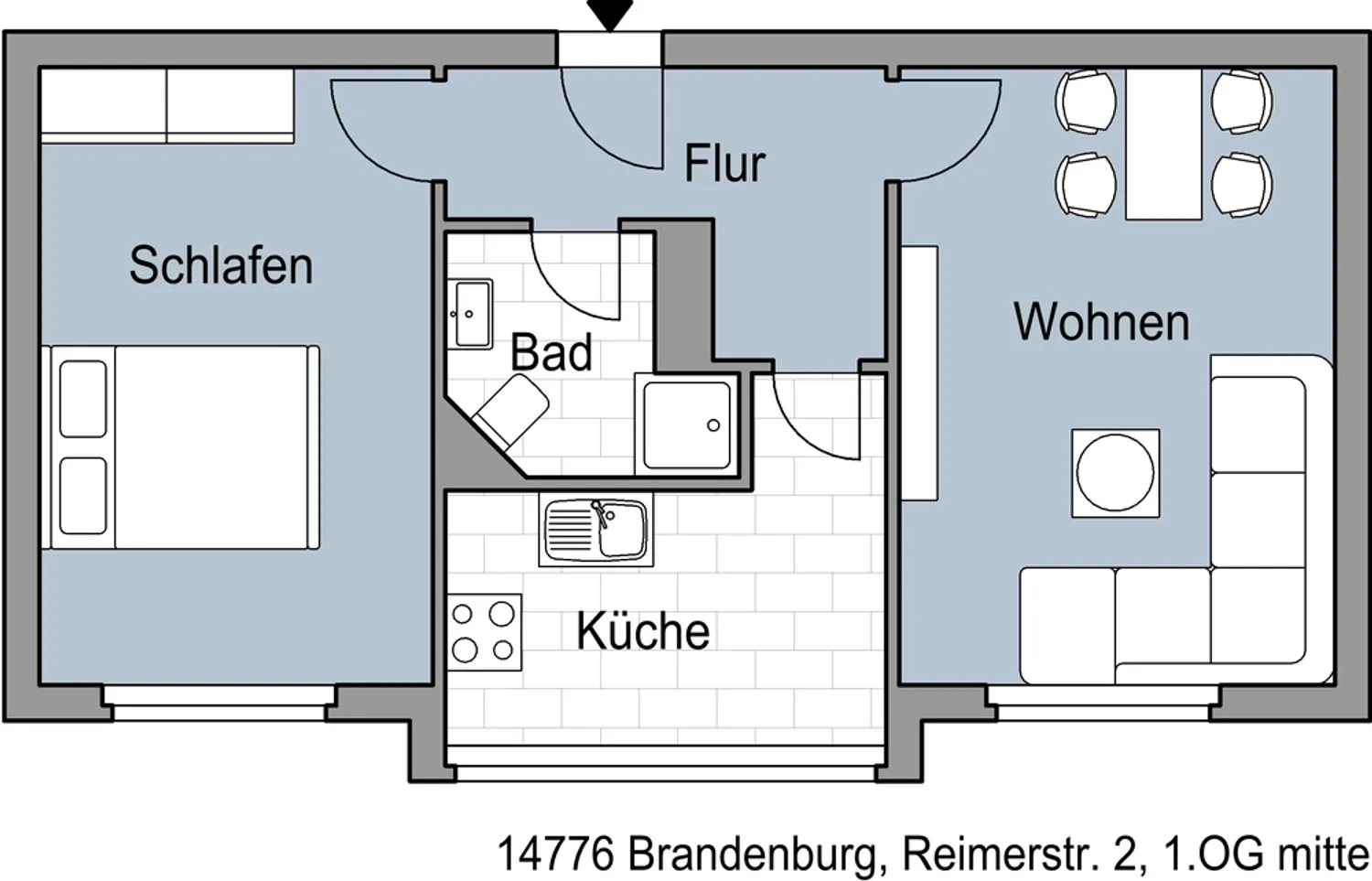 2 Zimmer Wohnung mit 52 m² in Brandenburg an der Havel – Bild 4