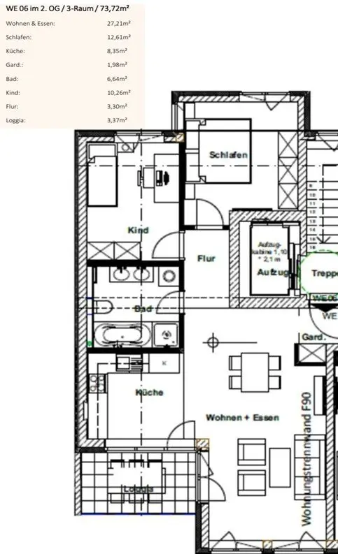 3 Zimmer Wohnung mit 73 m² in Magdeburg – Bild 8