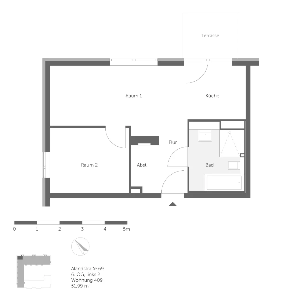 2 Zimmer Wohnung mit 52 m² in Berlin – Bild 5