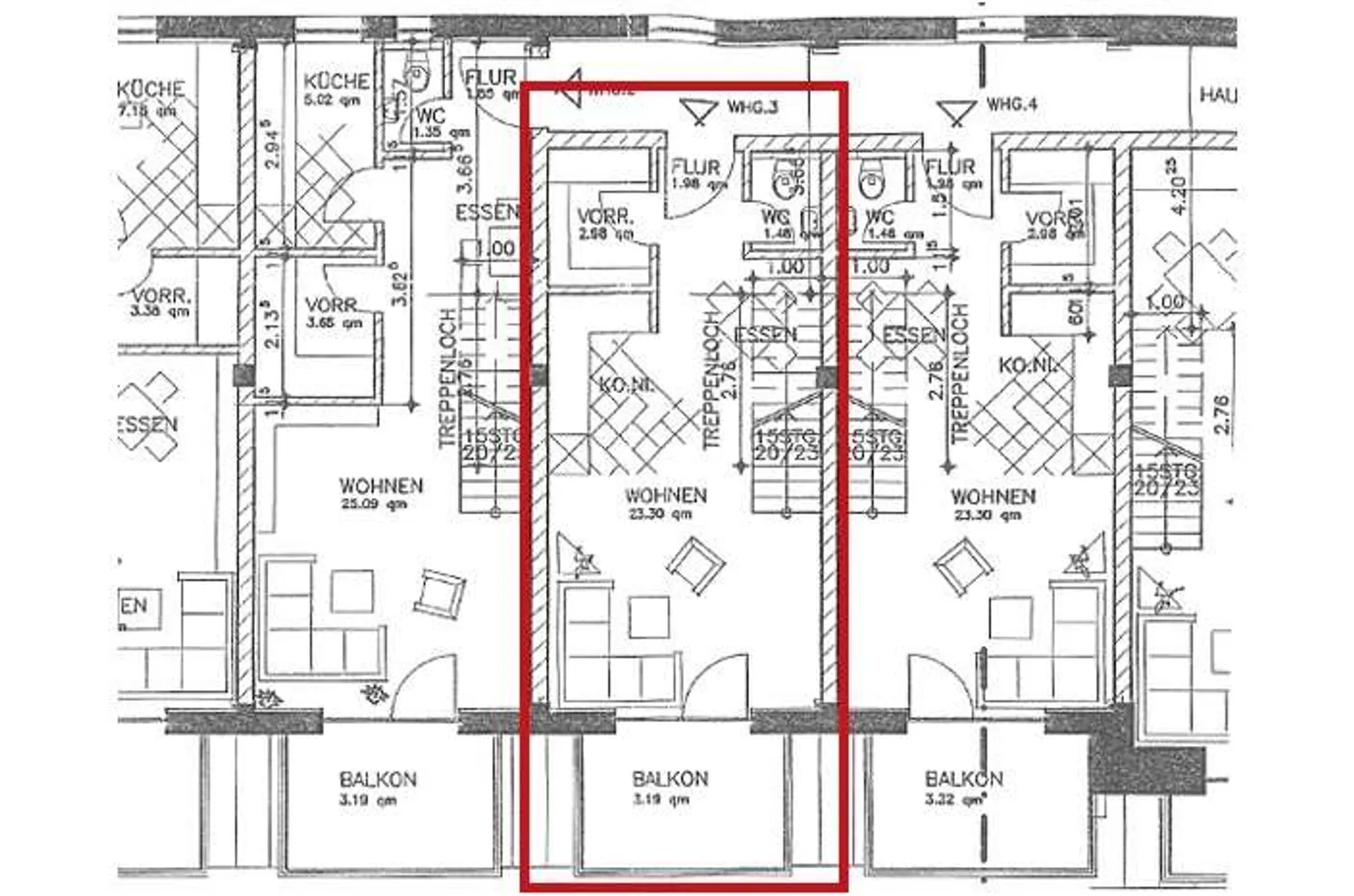 3 Zimmer Wohnung mit 67 m² in Norden – Bild 3