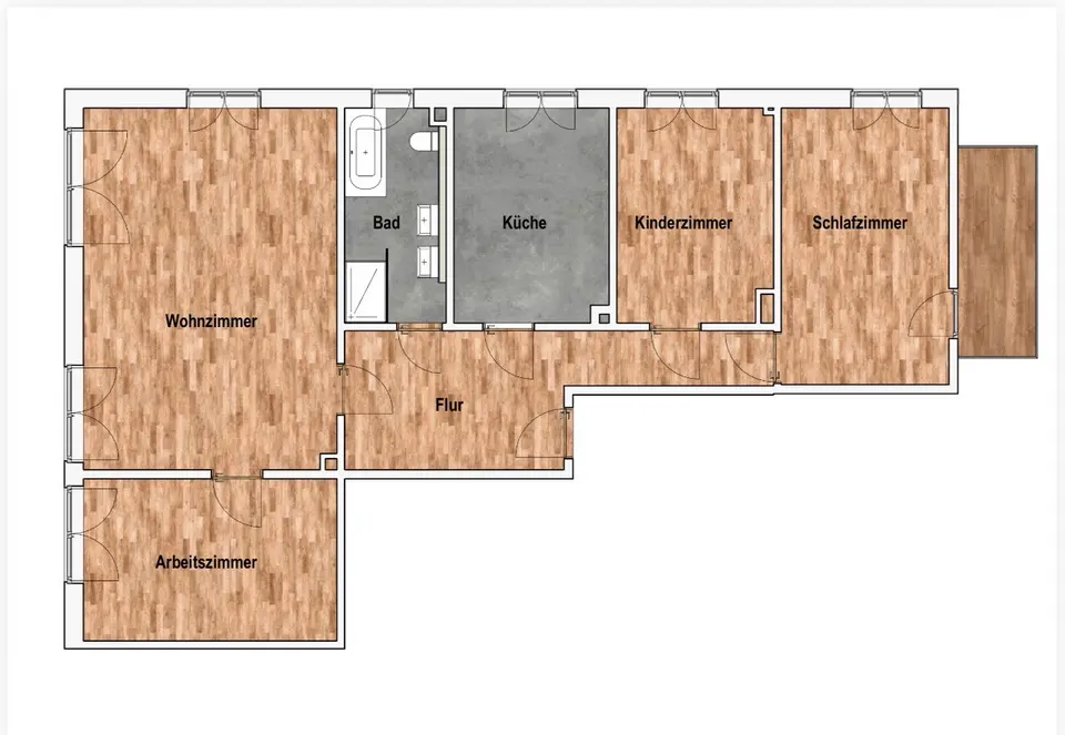 4 Zimmer Wohnung mit 120 m² in Zwickau – Bild 5